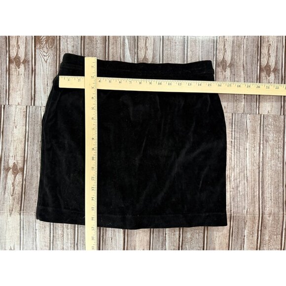 LOVE MOSCHINO velour Drawstring skirt size 44 US 8 color black NWT mspr 320 - Picture 5 of 5
